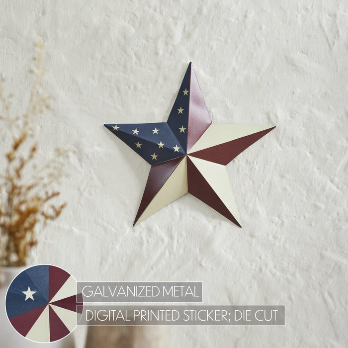8" American Flag Barn Star - Primitive Star Quilt Shop