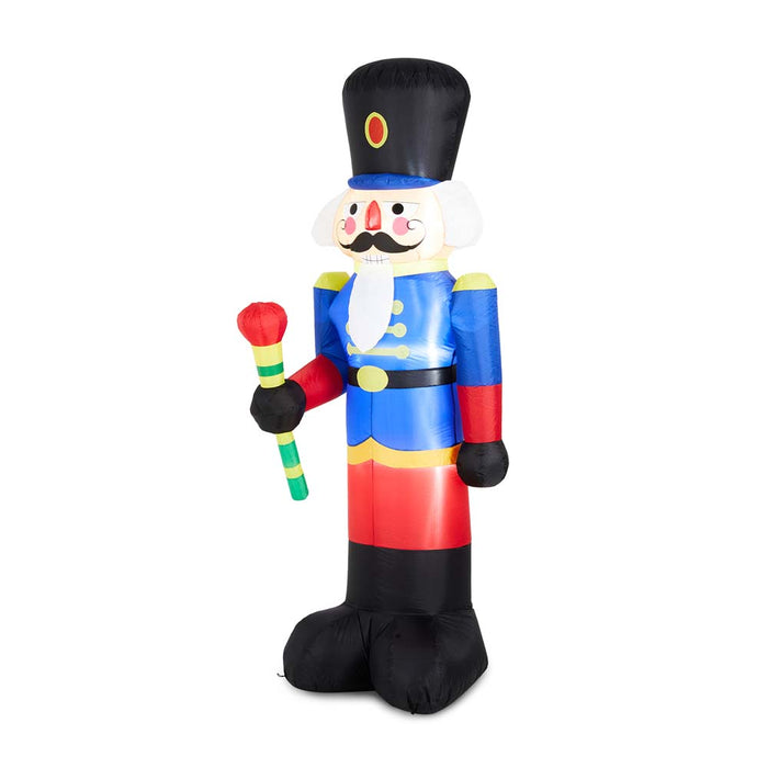 8 ft Lighted Inflatable Nutcracker Décor