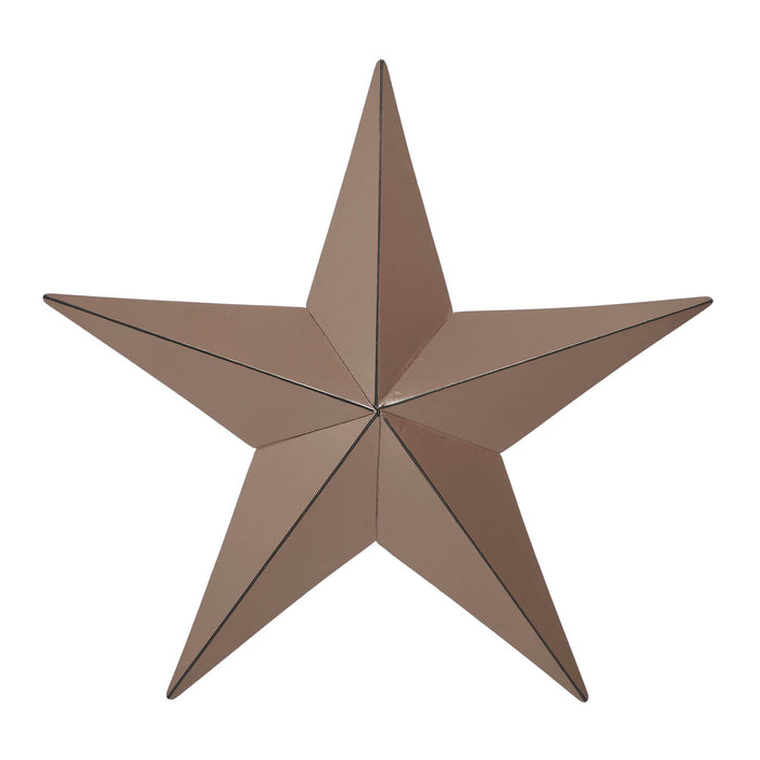 8" Satin Brown Metal Barn Star - Primitive Star Quilt Shop