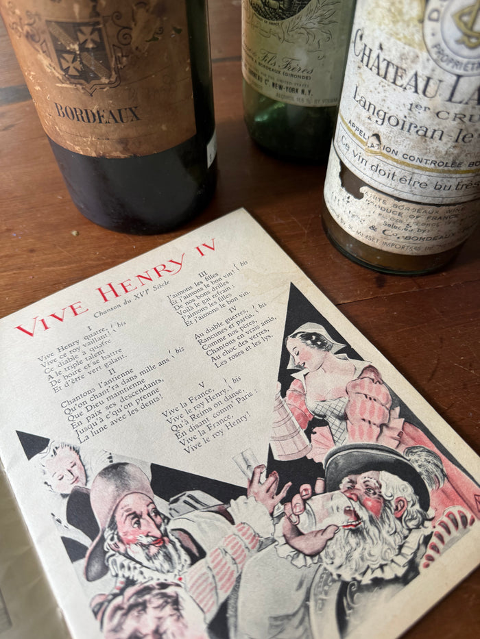 Vintage French Byrrh Songbook – Chantons le Vin, Circa 1930s