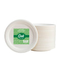9 inch White Compostable & Disposable Sugarcane Plates, 300 Pack