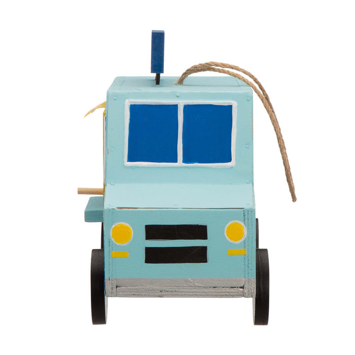 9.45"L Wooden Lobster Truck Birdhouse