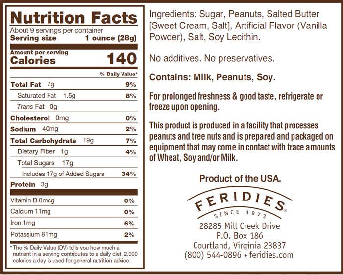 9oz Butter Toffee Peanuts