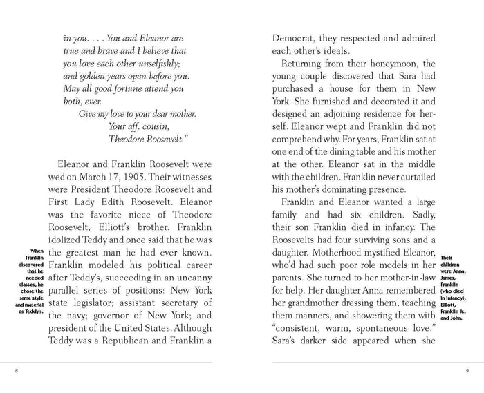 A Short Biography of Franklin Delano Roosevelt (FDR) Pocket Book Made in USA