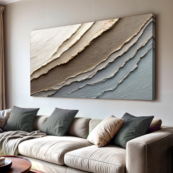 Abstract Earth Tones Canvas Wall Art Home Decor Print