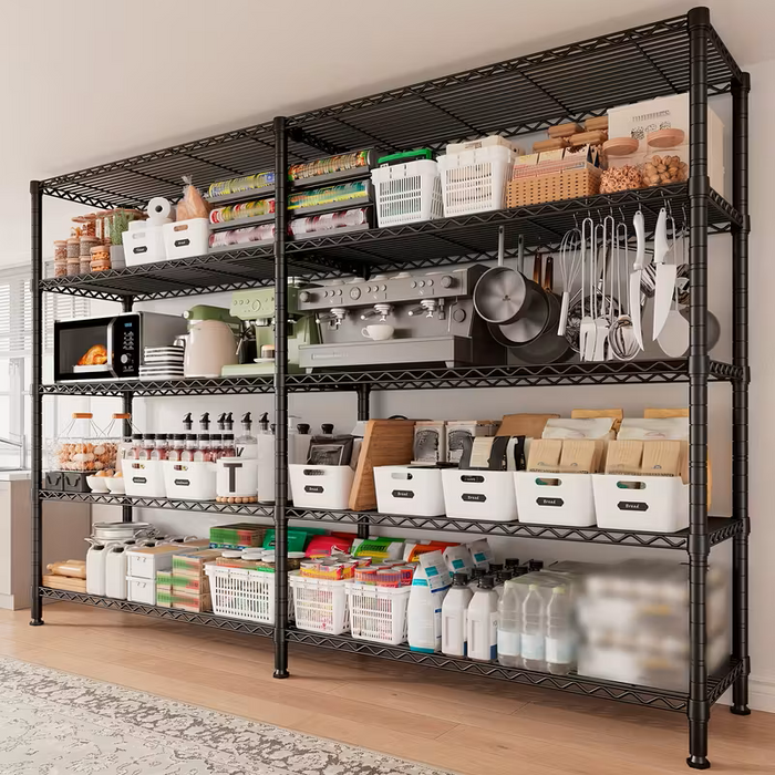 Adjustable Multi-Tier Wire Storage Shelving Rack Organizer Unit