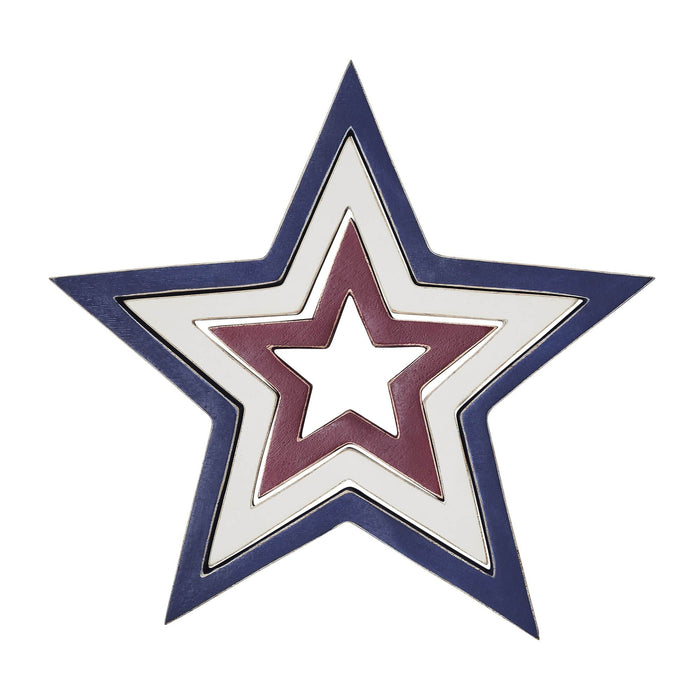 Americana Wooden Nested Stars - Primitive Star Quilt Shop
