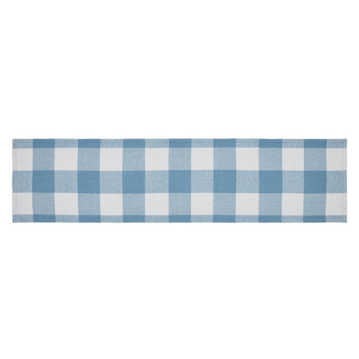 Annie Blue Buffalo Check Runner 12x48" - Primitive Star Quilt Shop