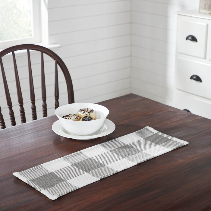 Annie Grey Buffalo Check Runner 8x24" - Primitive Star Quilt Shop