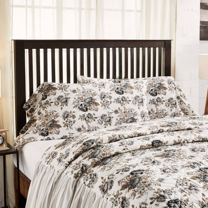 Annie Portabella Floral Ruffled King Pillow Case - Set of 2 - Primitive Star Quilt Shop