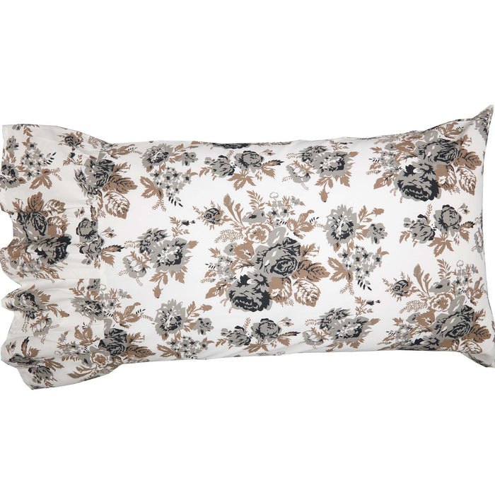Annie Portabella Floral Ruffled Standard Pillow Case - Set of 2 - Primitive Star Quilt Shop