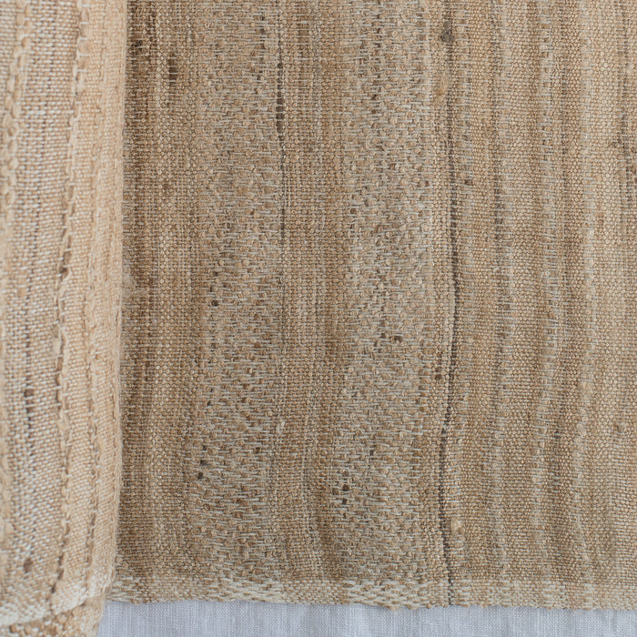 Artisan Drift Linen Tussar Silk Blend Fabric – handwoven linen & silk, organic texture, rustic-luxury home textile (225 GSM)