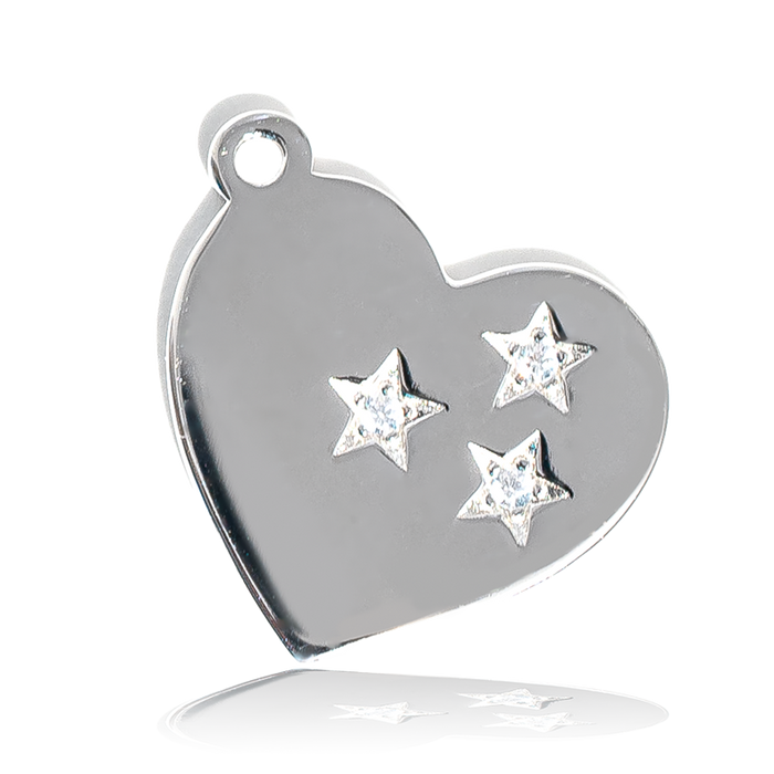 Australian Agate Stone Bracelet with Wishing Heart Sterling Silver Charm