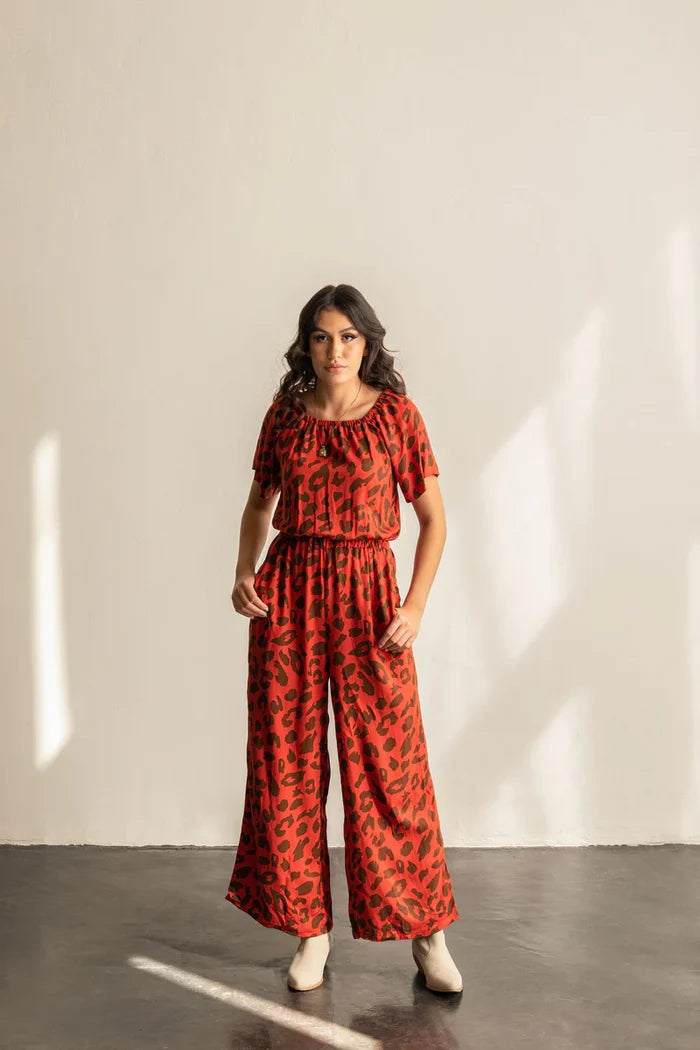 Avenir Jumpsuit Sewing Pattern – wide-leg, elastic waist jumpsuit with sleeve options (XS–7X)