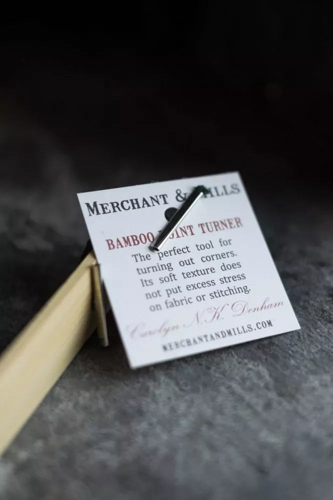 Merchant & Mills Bamboo Point Turner for creating sharp corners in sewing projects