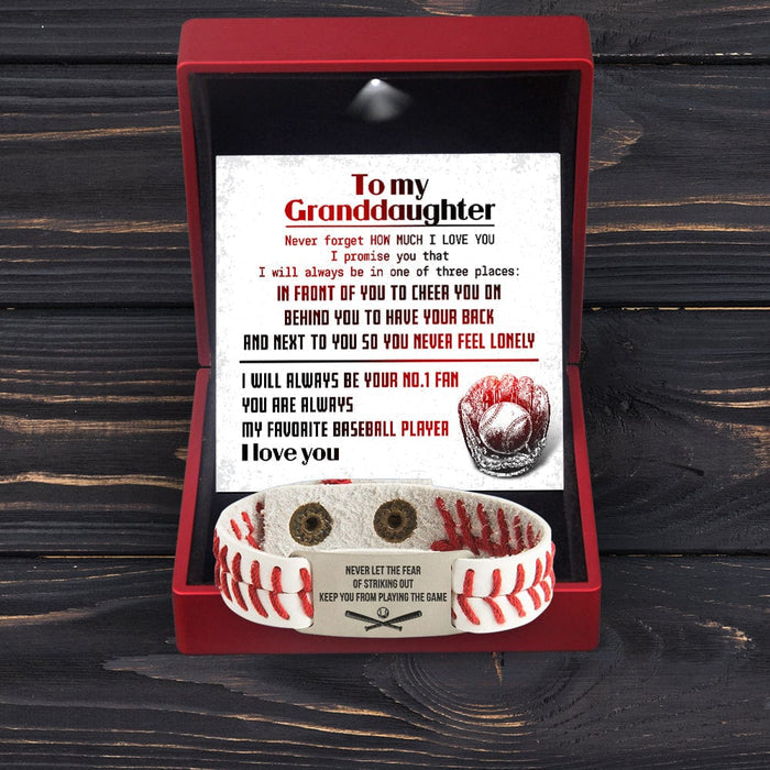 Baseball Bracelet - Baseball - To My Granddaughter - Never Forget How Much I Love You - Gbzj23001
