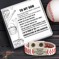 Baseball Bracelet - Baseball - To My Son - I Am So Proud Of You - Gbzj16014