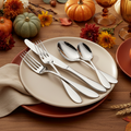Betsy Ross - 45 Piece Set (Includes 5 Piece Service Set) - With Solid Handle Knife