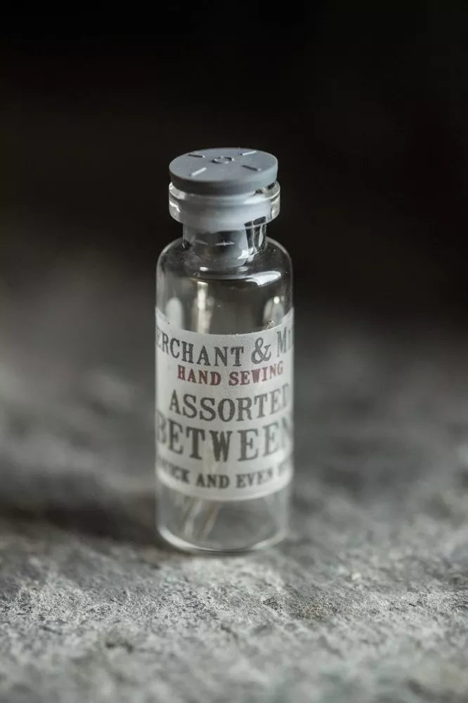Merchant & Mills Betweens short fine needles for hand stitching hems and quilting