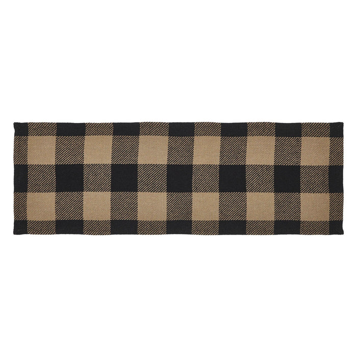 Black Check Runner 12x36" - Primitive Star Quilt Shop