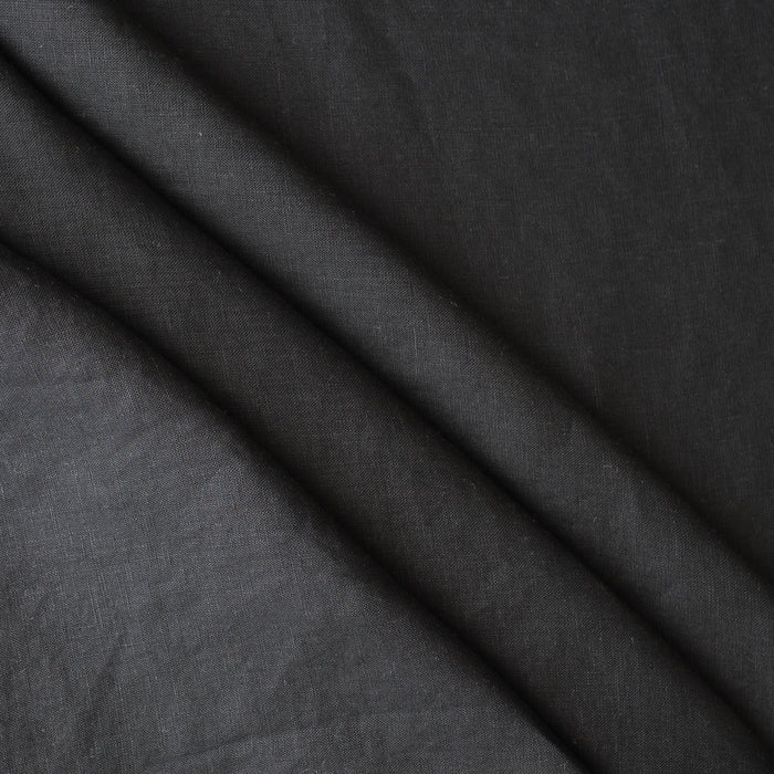 Close-up of black fabric with a subtle texture