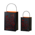 Black Halloween Metal Cutout "TRICK OR TREAT" Bucket, Set of 2
