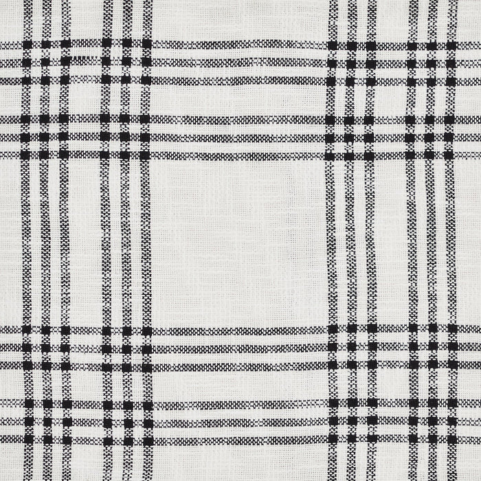 Black Plaid Lined Tier Curtains 36" - Primitive Star Quilt Shop