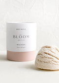 A pink wild rose bath truffle.