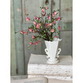 Blushing Quince Blooms Bush - 13" - Primitive Star Quilt Shop