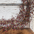 Burgundy and Gold Pip Berry Garland 4' - Primitive Star Quilt Shop