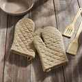 Burlap Natural Oven Mitt - Set of 2 - Primitive Star Quilt Shop