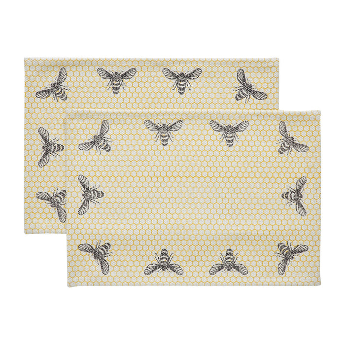 Buzzy Bees Placemat - Set of 2 - Primitive Star Quilt Shop