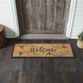 Buzzy Bees "Welcome" Coir Rectangle Rug 17x48" - Primitive Star Quilt Shop