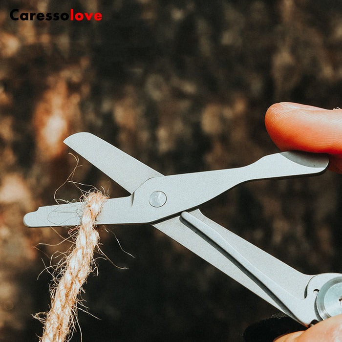 Caressolove 9-in-1 Multitool Pocket Knife With Clip, EDC Multi Tool Folding Knife for Camping Hiking, Multifunctional Outdoor Knife Survival Gear