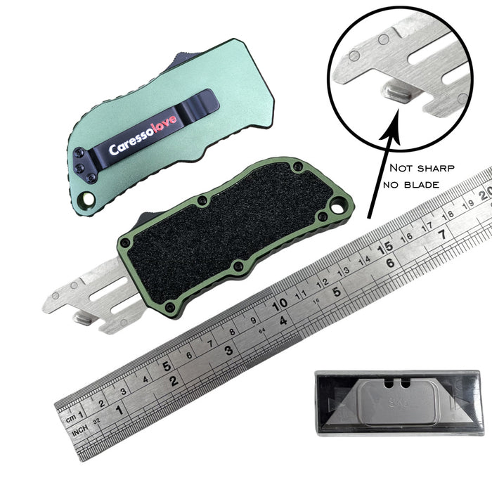 Caressolove Automatic Utility Knife, 2nd Generation Automatic Box Cutter, Durable Blade Holder Auto Razor Blade Cutter with 5pcs Extra Blades