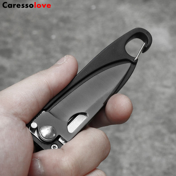 Caressolove Multifunctional Folding Pocket Knife, Everyday Carry Survival Tool And Outdoor Activities Multitool Camping Pocketknife