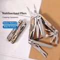 Caressolove Multifunctional Pliers Outdoor Folding Needle Nose Pliers Stainless Steel Multifunctional Tool Pliers With Knife Saw Screwdriver Scissors