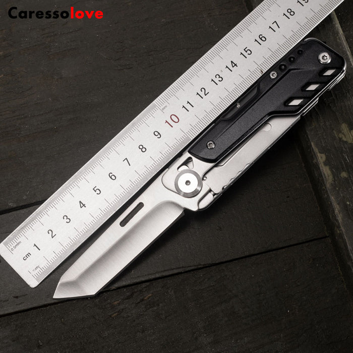 Caressolove New Outdoor Multifunctional Folding Knife Portable Knife And Scissor Emergency Disaster Preparedness Survival Tool
