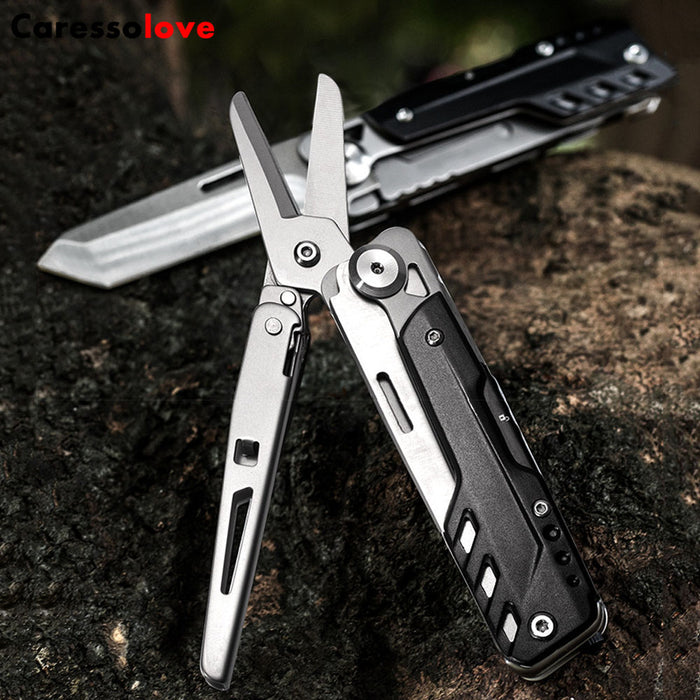 Caressolove New Outdoor Multifunctional Folding Knife Portable Knife And Scissor Emergency Disaster Preparedness Survival Tool