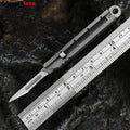 Caressolove Titanium Alloy Utility Knife, Snap-off Box Cutter for Opening Packages Cartons, EDC Retractable Knife with 10 Extra #11 Blades