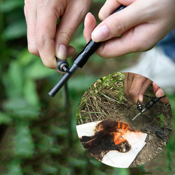 Carssolove Multifunctional Flint Emergency Fire Starter Outdoor Survival Waterproof Lighters for Camping Cigarette Accessories Tool