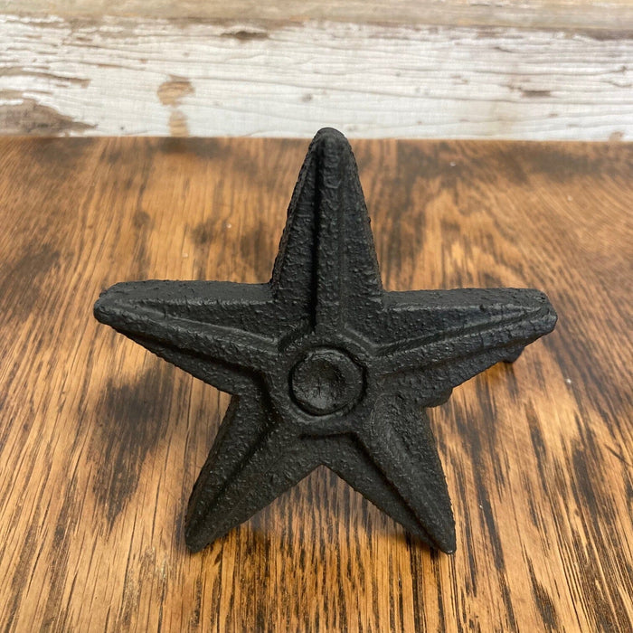Cast Star Curtain Hook - Black - Set of 2 - Primitive Star Quilt Shop