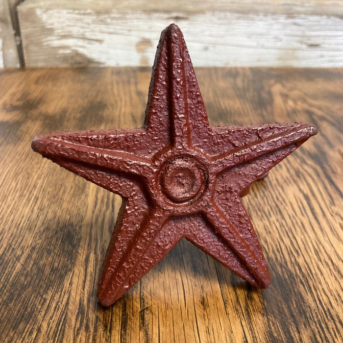 Cast Star Curtain Hook - Red - Set of 2 - Primitive Star Quilt Shop