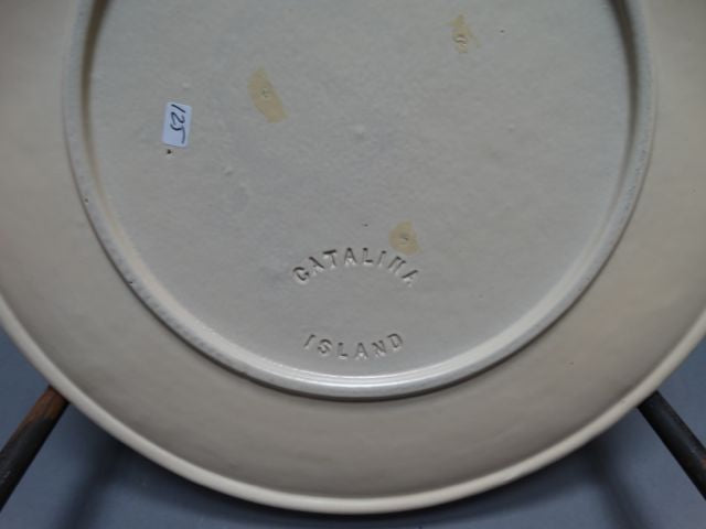 Catalina Island Red Clay Ivory Charger