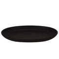 Ceramic Oval Serving Platter in American Black Matte 12.5" x 9"