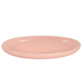 Ceramic Oval Serving Platter in American Matte Pink 12.5" x 9"