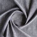 Charcoal Fizz 100% Linen Fabric – yarn-dyed chambray weave in black and charcoal tones