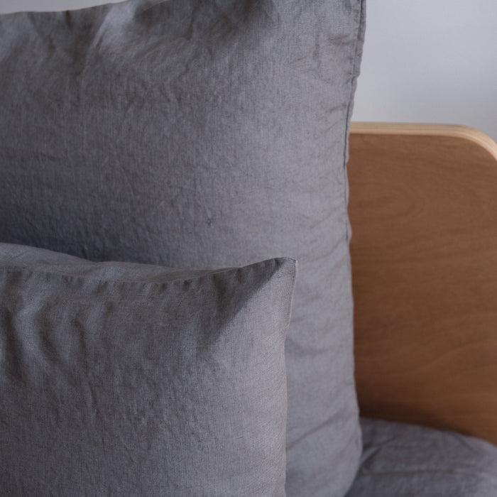 Charcoal Grey 100% Linen Pillowcase (Set of 2)