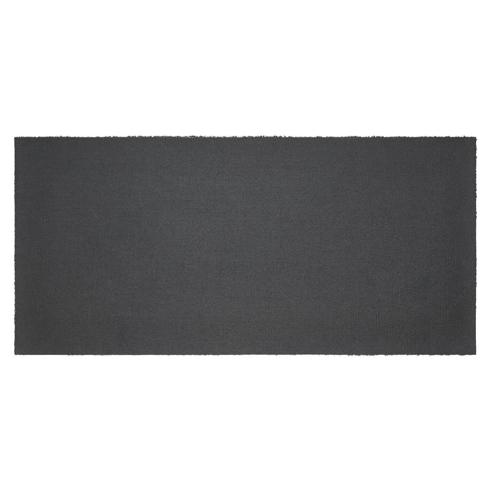 Charleston Mosaic Black and Gray Coir Rectangle Rug 17x36" - Primitive Star Quilt Shop