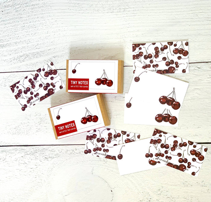 Cherry Tiny Notes - Pine & Moss